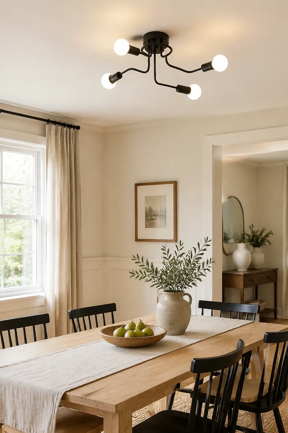Moderne Deckenleuchte aus Eisen für Schlafzimmer, Wohnzimmer - Lumpaz