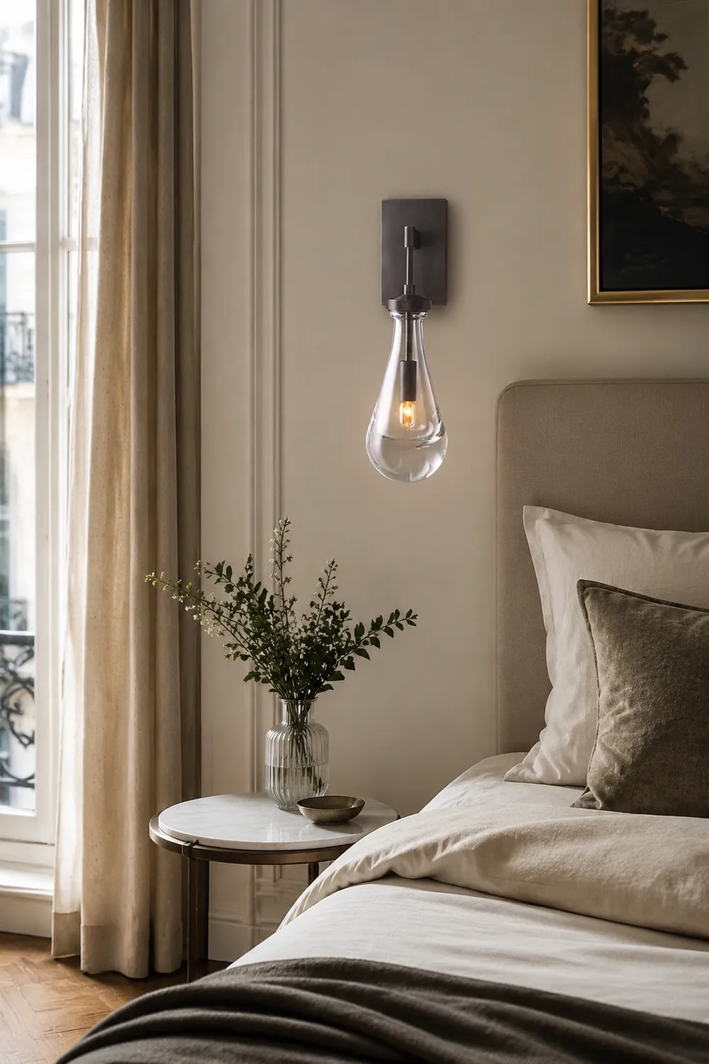 Art Creative Short Raindrop Wall Light For Dining Room - Lumpaz