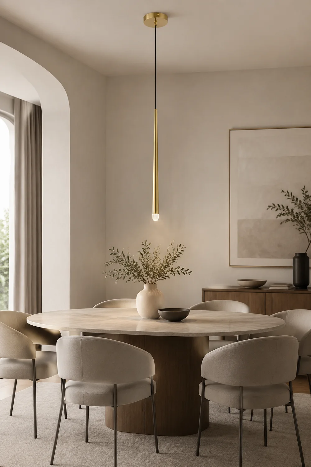 Nordische Minimalistische Pendelleuchte für Wohnzimmer & Schlafzimmer - Lumpaz