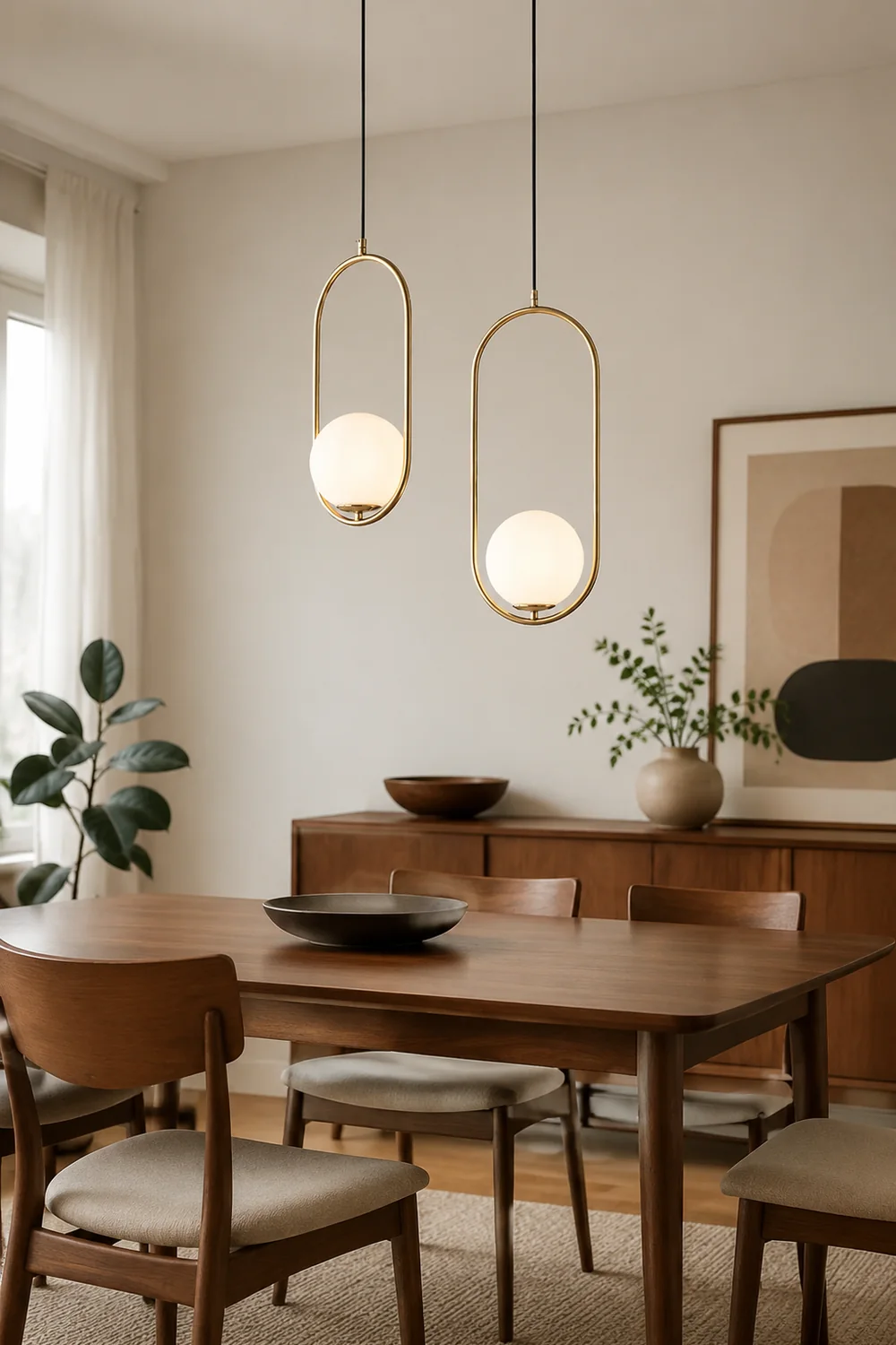 Valentina Nordische Kugel-Design Pendelleuchte aus Glas - Lumpaz