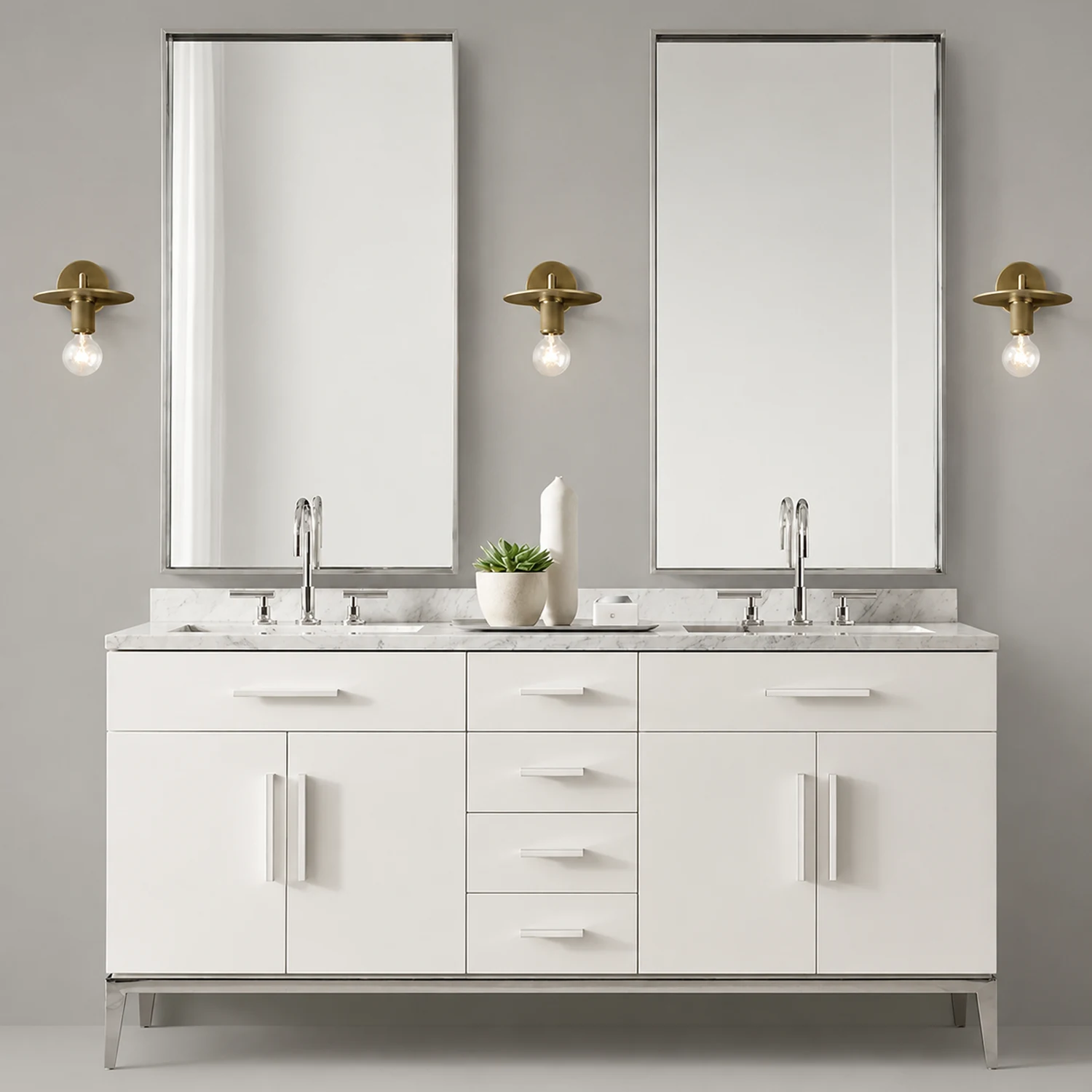 Armed Retro Brass Wall Sconce - Lumpaz