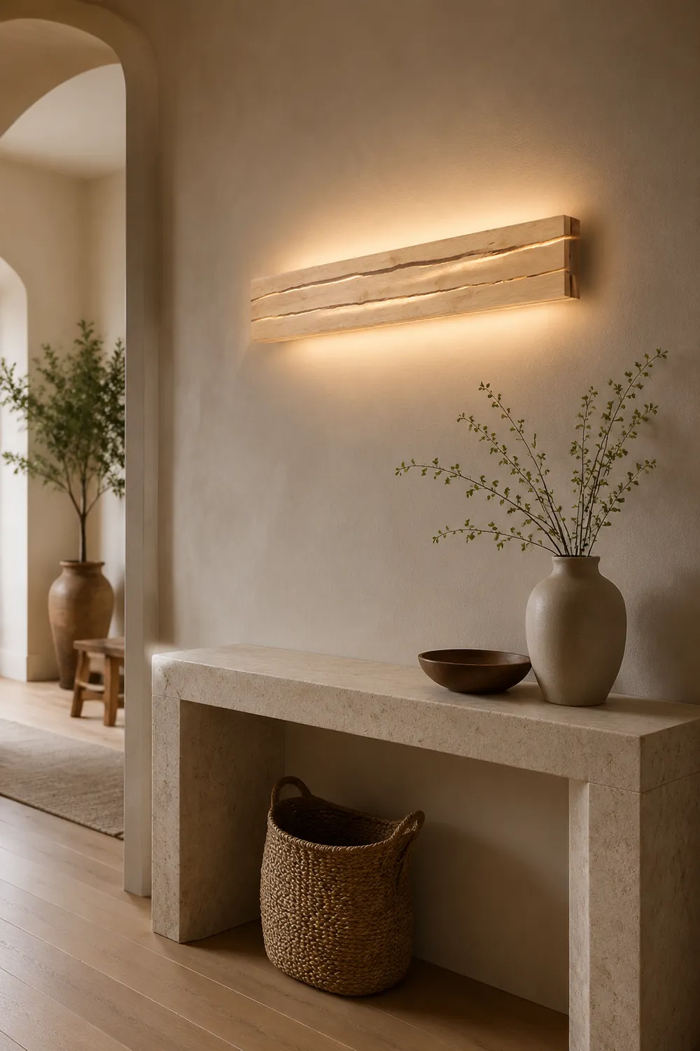 Modern Decor Wood Crack Wall Sconces - Lumpaz