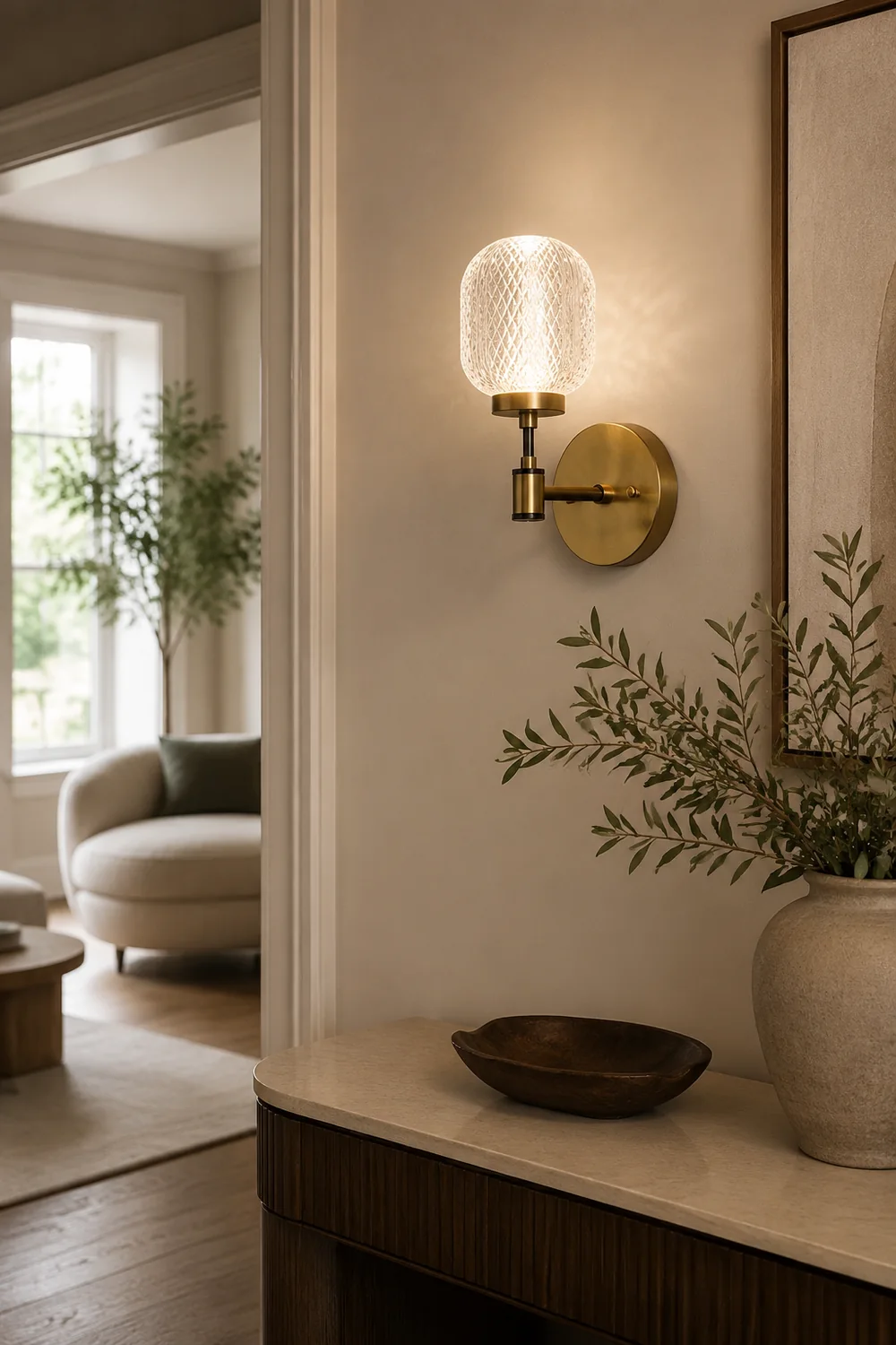 Antique Brass Gold Wall Light - Lumpaz