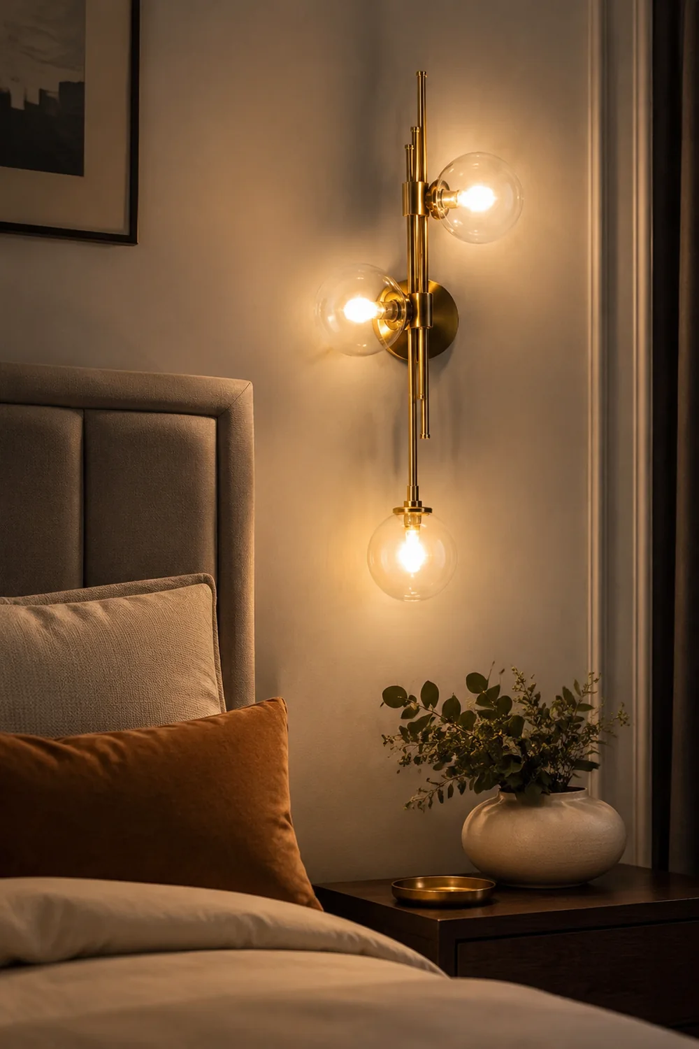 Vintage Ball 3 Heads Glass Wall Lamp - Lumpaz