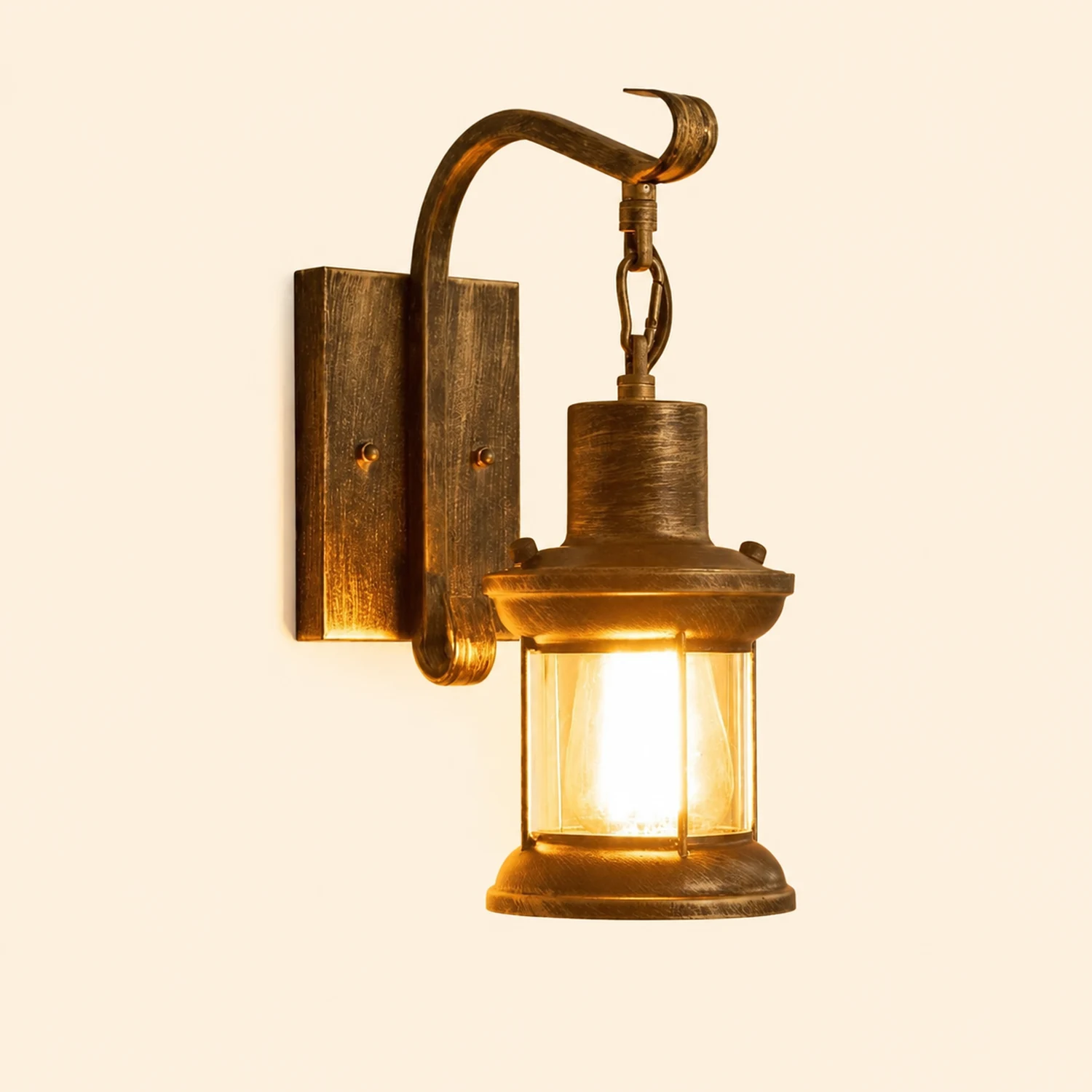 Alessio Industrielle Retro Innen Wandleuchte aus Glas - Lumpaz