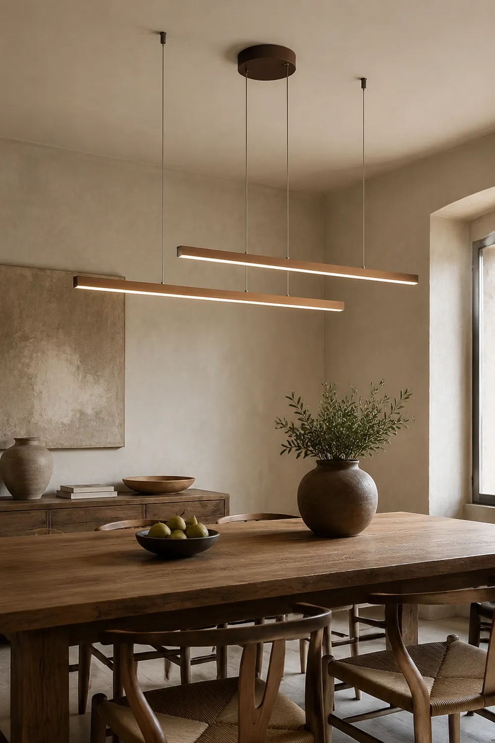 Edge Minimalistische Streifen LED Pendelleuchte für Esszimmer - Lumpaz