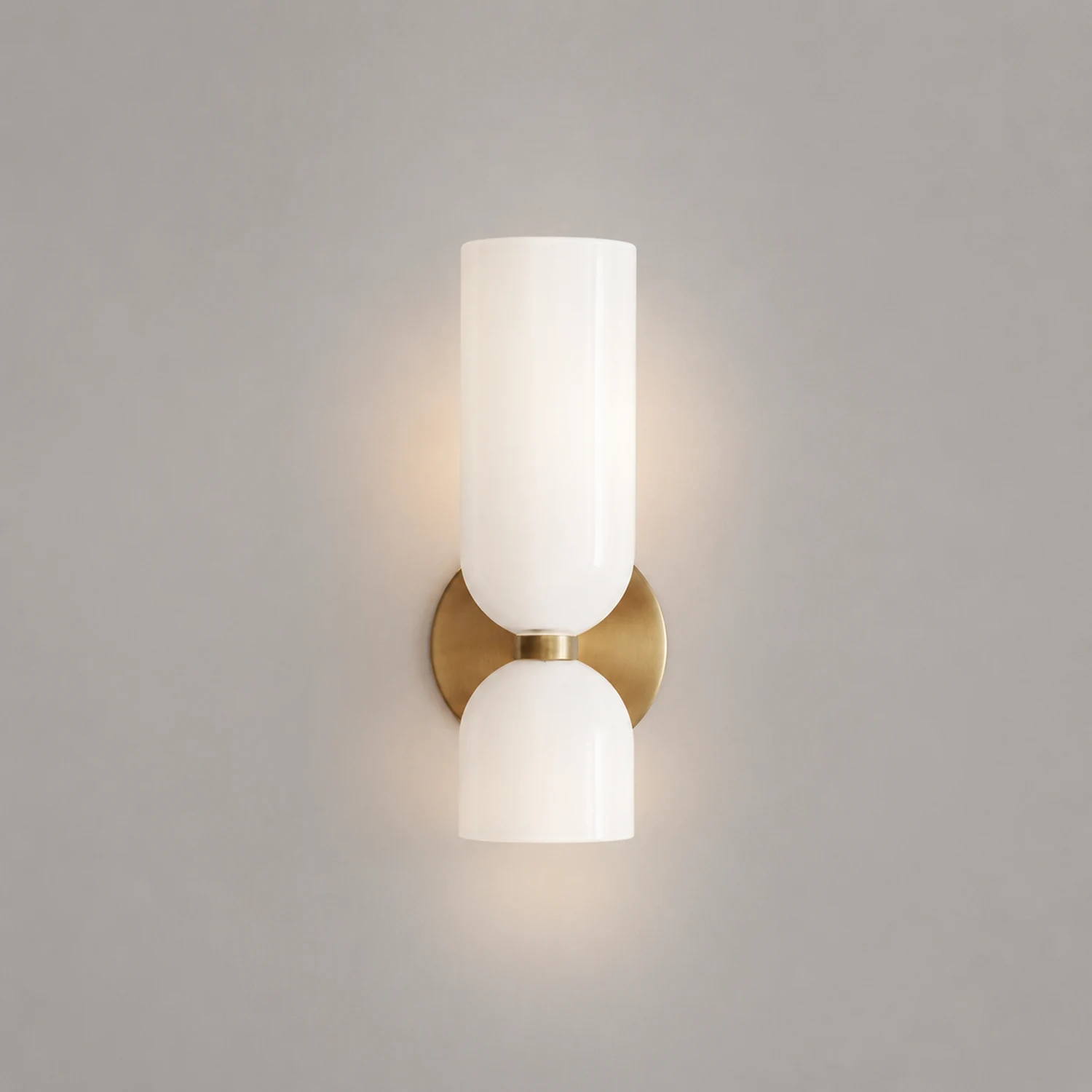 Double Head Glass Wall Lamp LED Sconce for Bedroom - Lumpaz