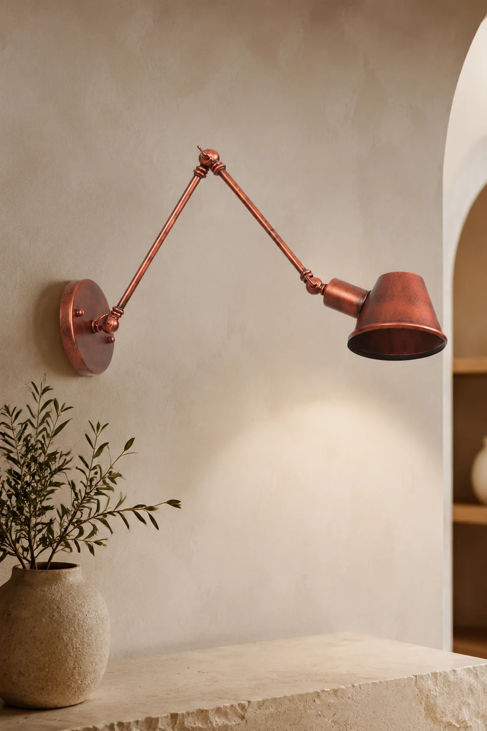 Brady Retro Industrielle Wandleuchte - Lumpaz