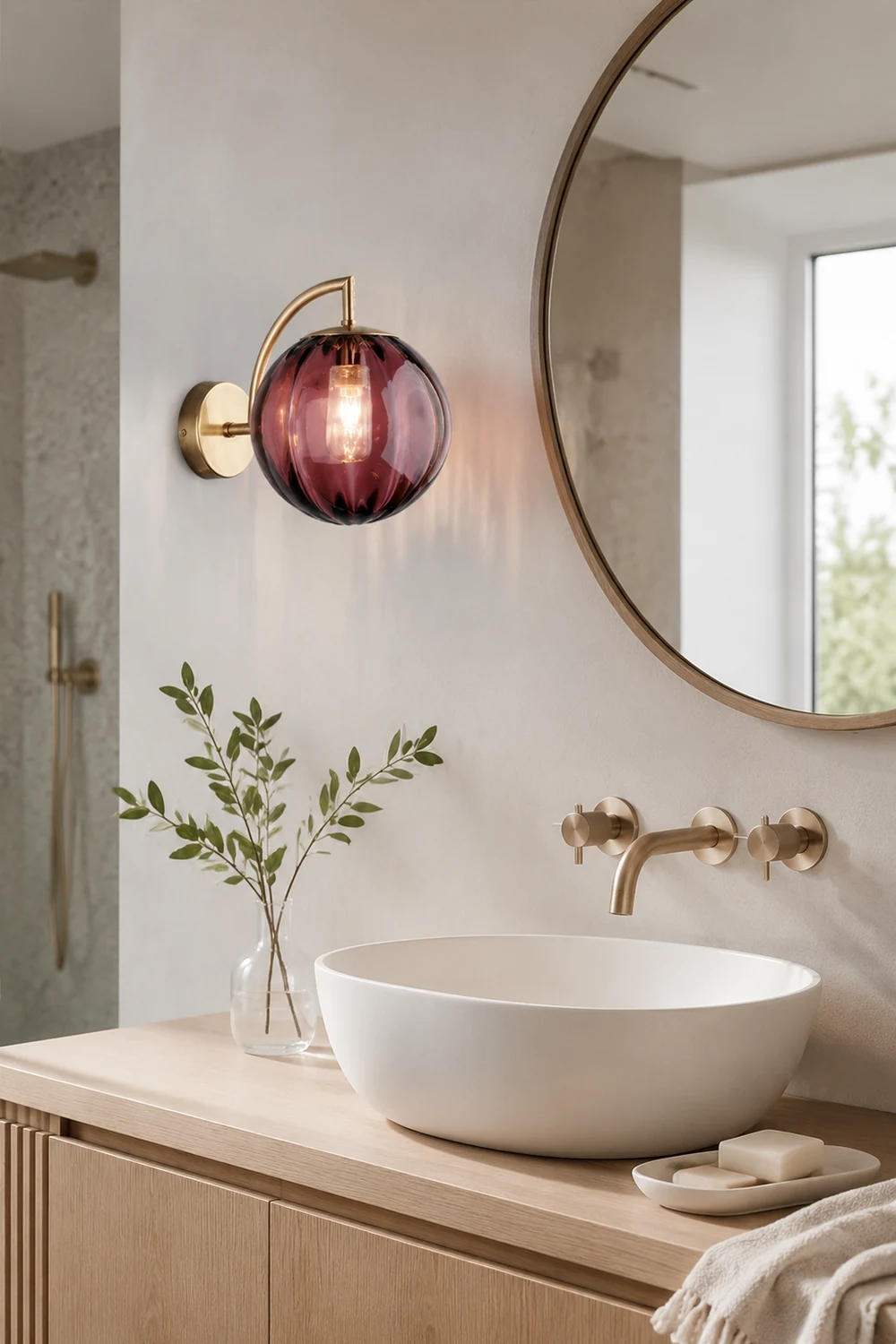 Multicolor Glass Home Decor Wall Lamp - Lumpaz