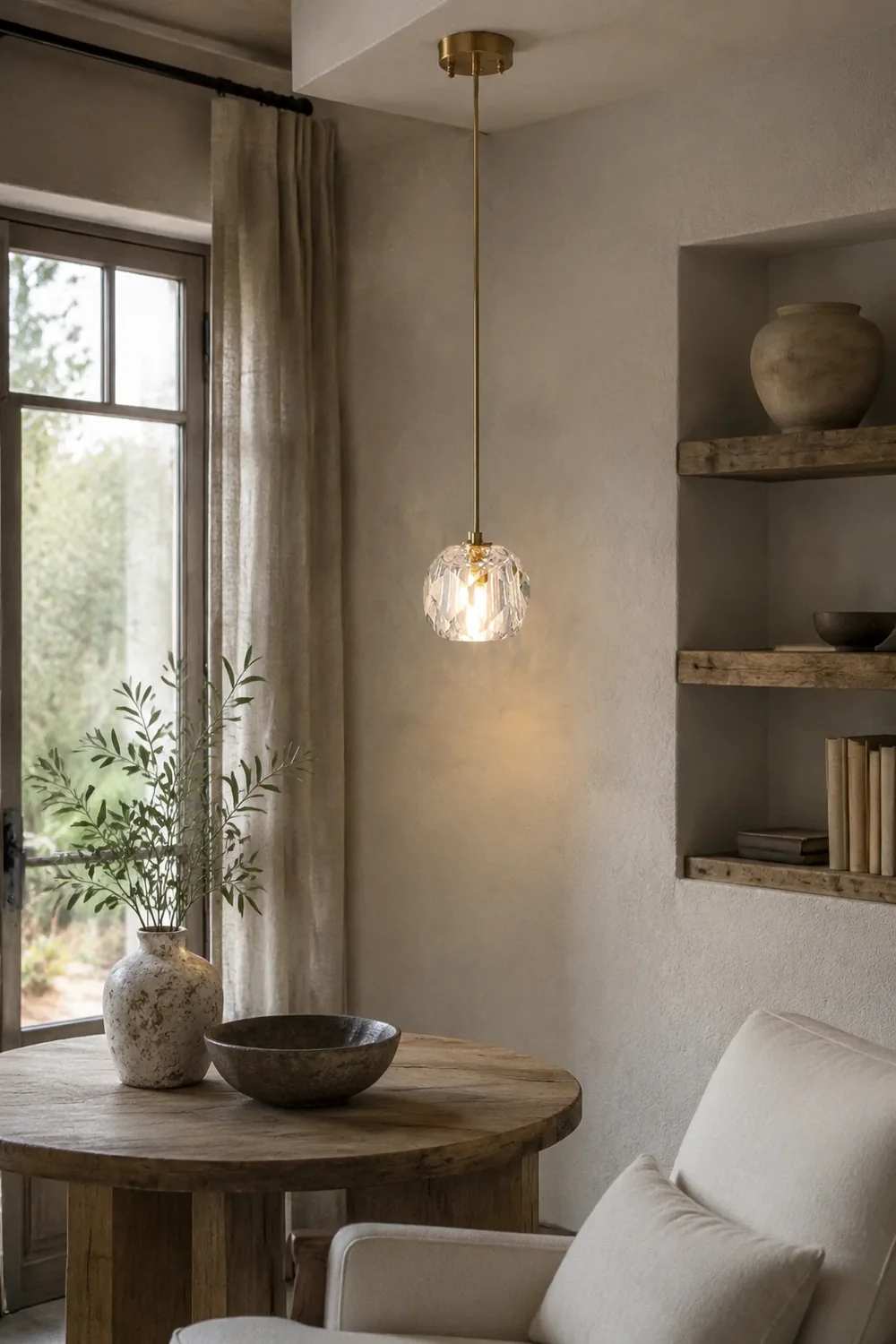 Moderne Pendelleuchte aus Metall für Schlafzimmer - Lumpaz