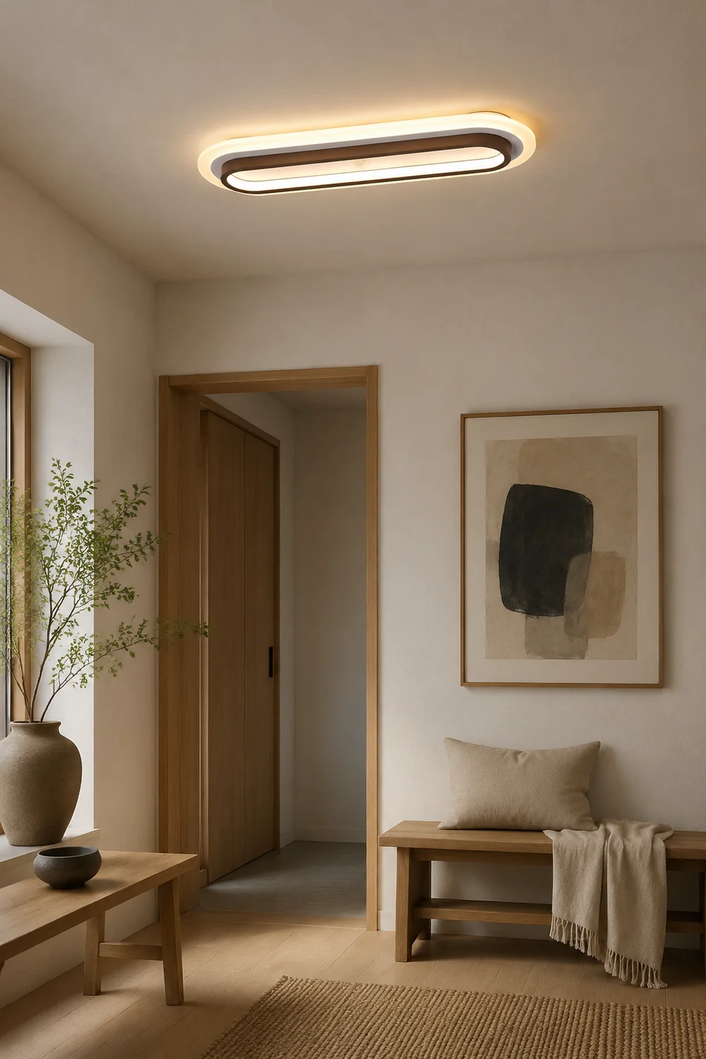 Nordische Einfache LED Deckenleuchte für Flur & Wohnzimmer - Lumpaz