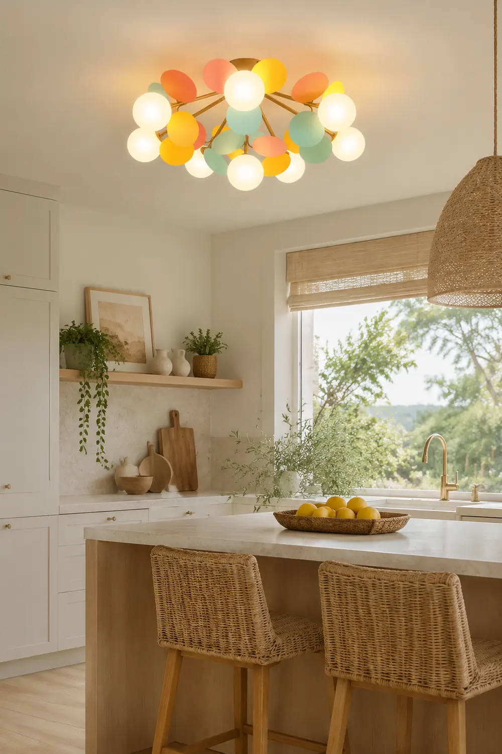 Jevon Romantische Bunte Deckenlampe Deckenleuchte für Kinderzimmer - Lumpaz