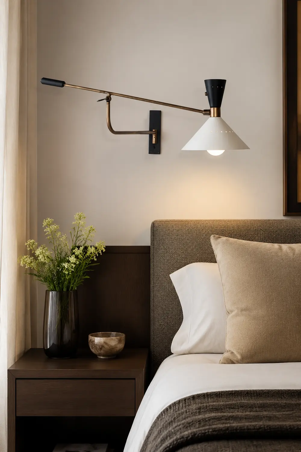Modern Metal Cone Shade Wall Lamp - Lumpaz