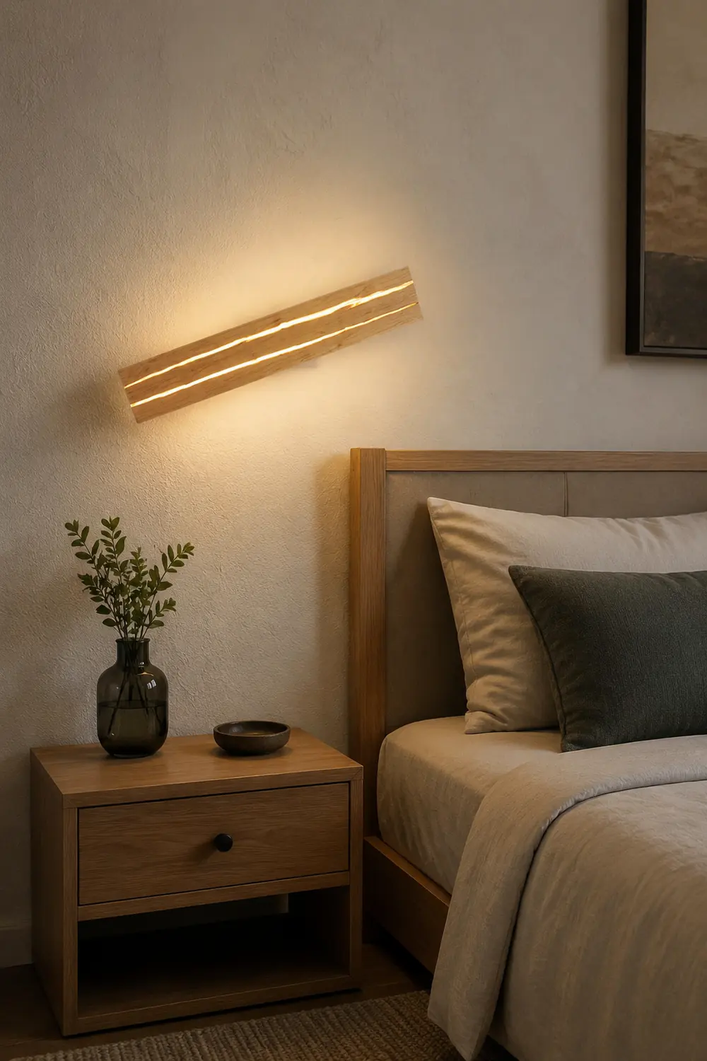 Modern Decor Wood Crack Wall Sconces - Lumpaz
