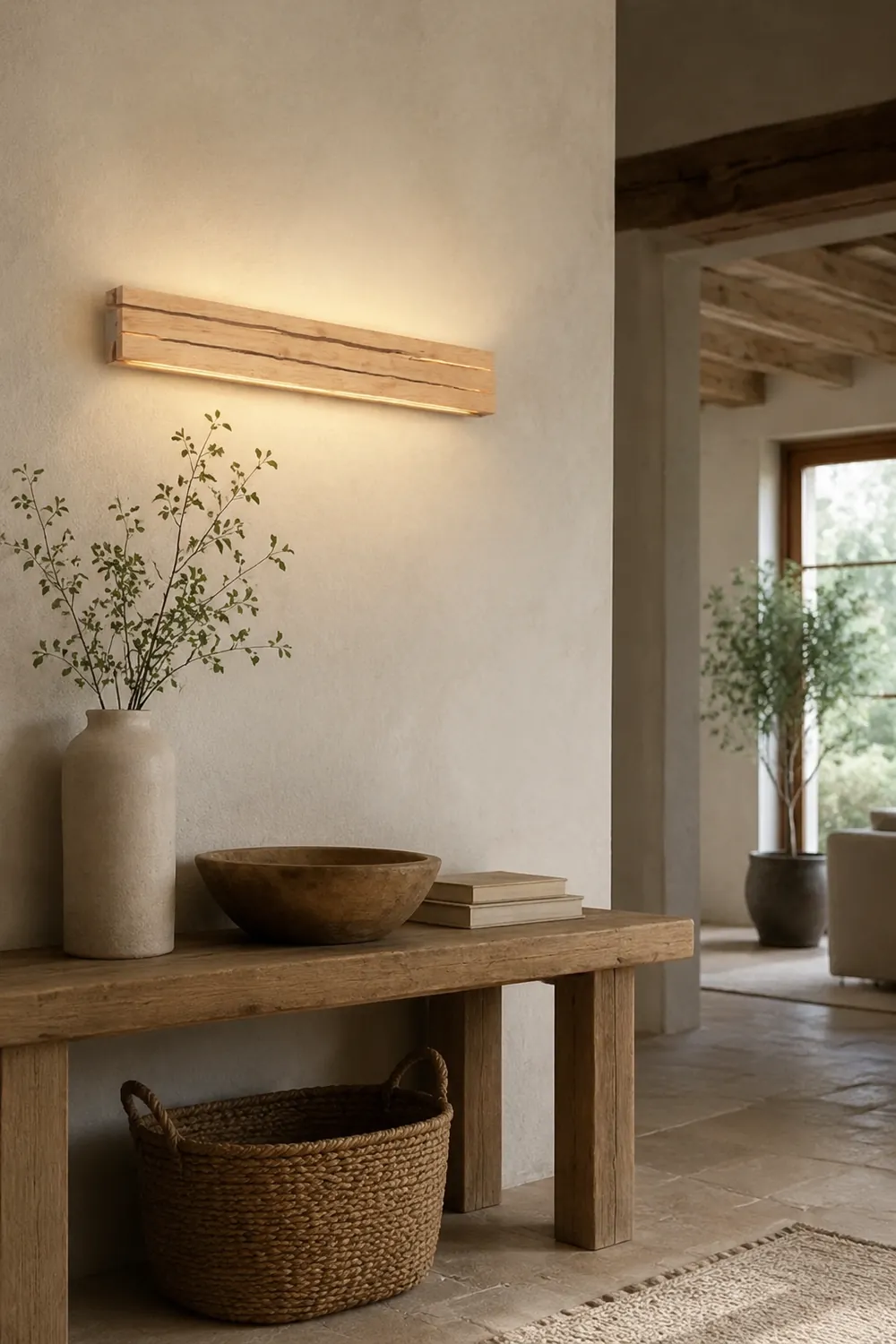 Modern Decor Wood Crack Wall Sconces - Lumpaz
