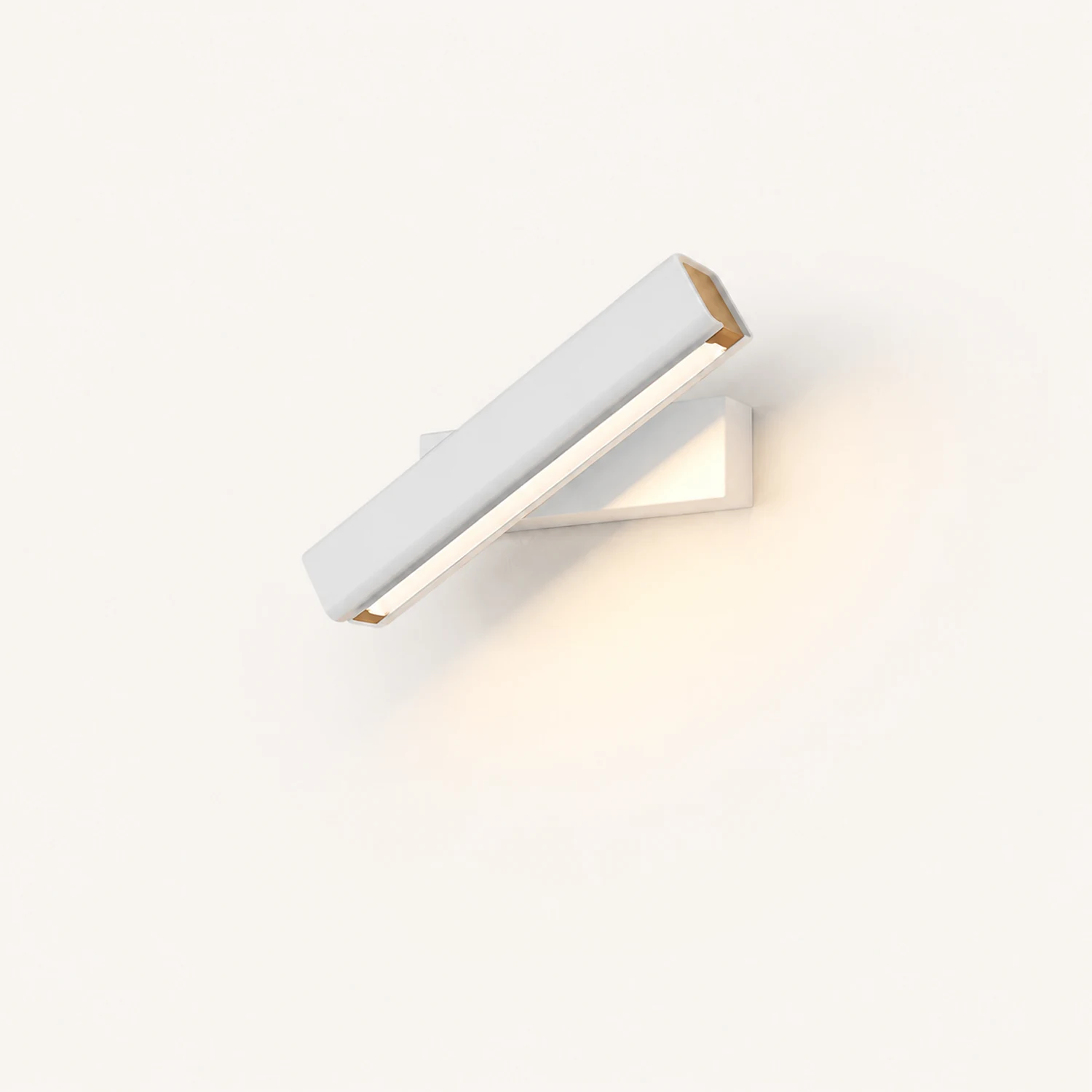 Minimalistische LED Wandleuchte aus Aluminium Drehbar für Schlafzimmer - Lumpaz
