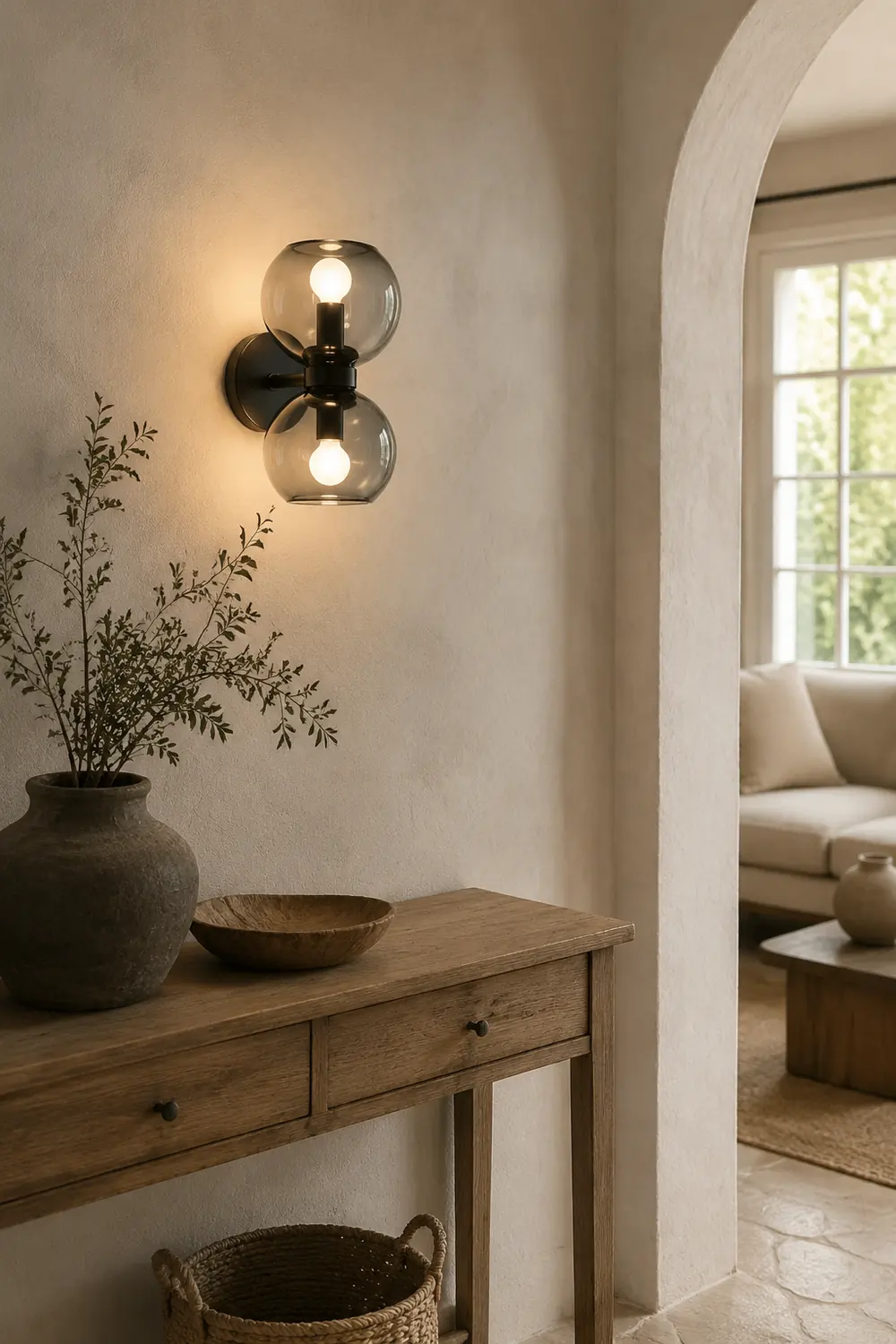 Creative Modern 2 Heads Glass Wall Lamp - Lumpaz