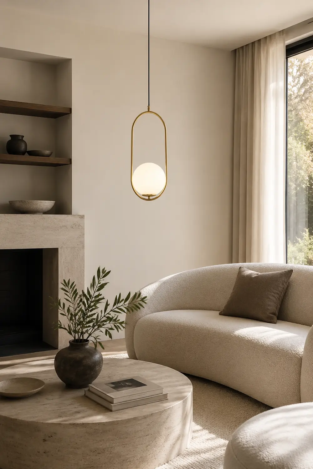 Valentina Nordische Kugel-Design Pendelleuchte aus Glas - Lumpaz