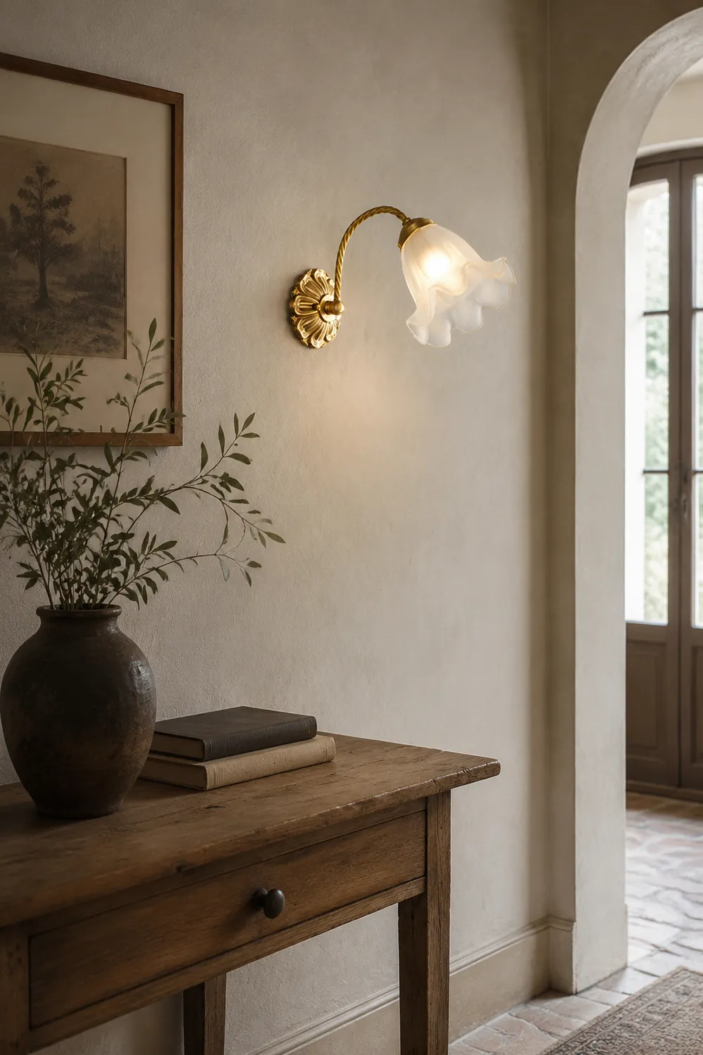 French Living Room Retro Glass Wall Lights - Lumpaz