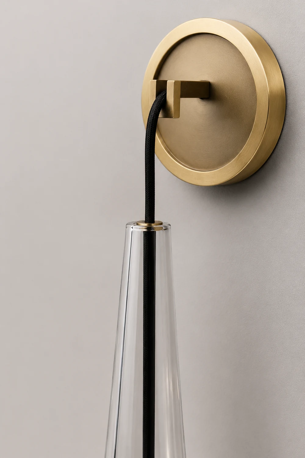 Modern Black Golden Hanging Suspended Wall Light - Lumpaz
