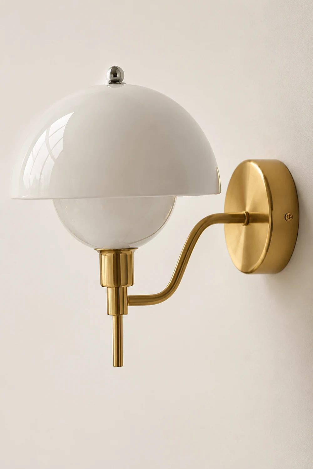 French Mushroom Glass Wall Lamp - Lumpaz