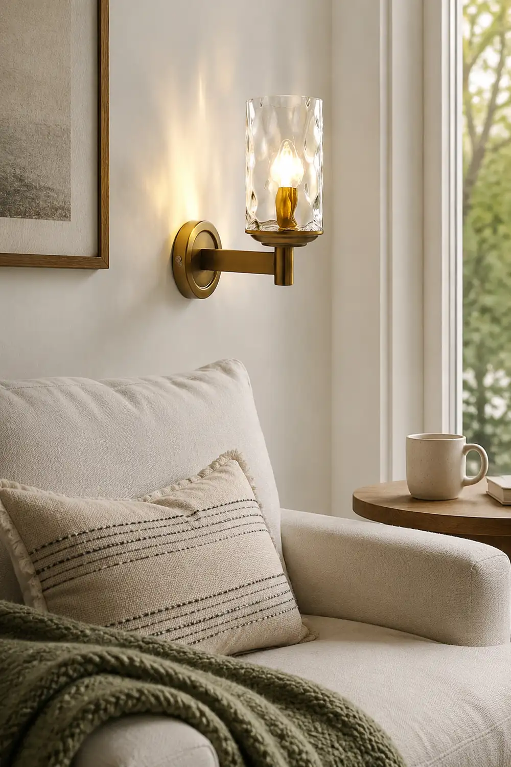 Vintage Iron Armed Wall Lamp - Lumpaz