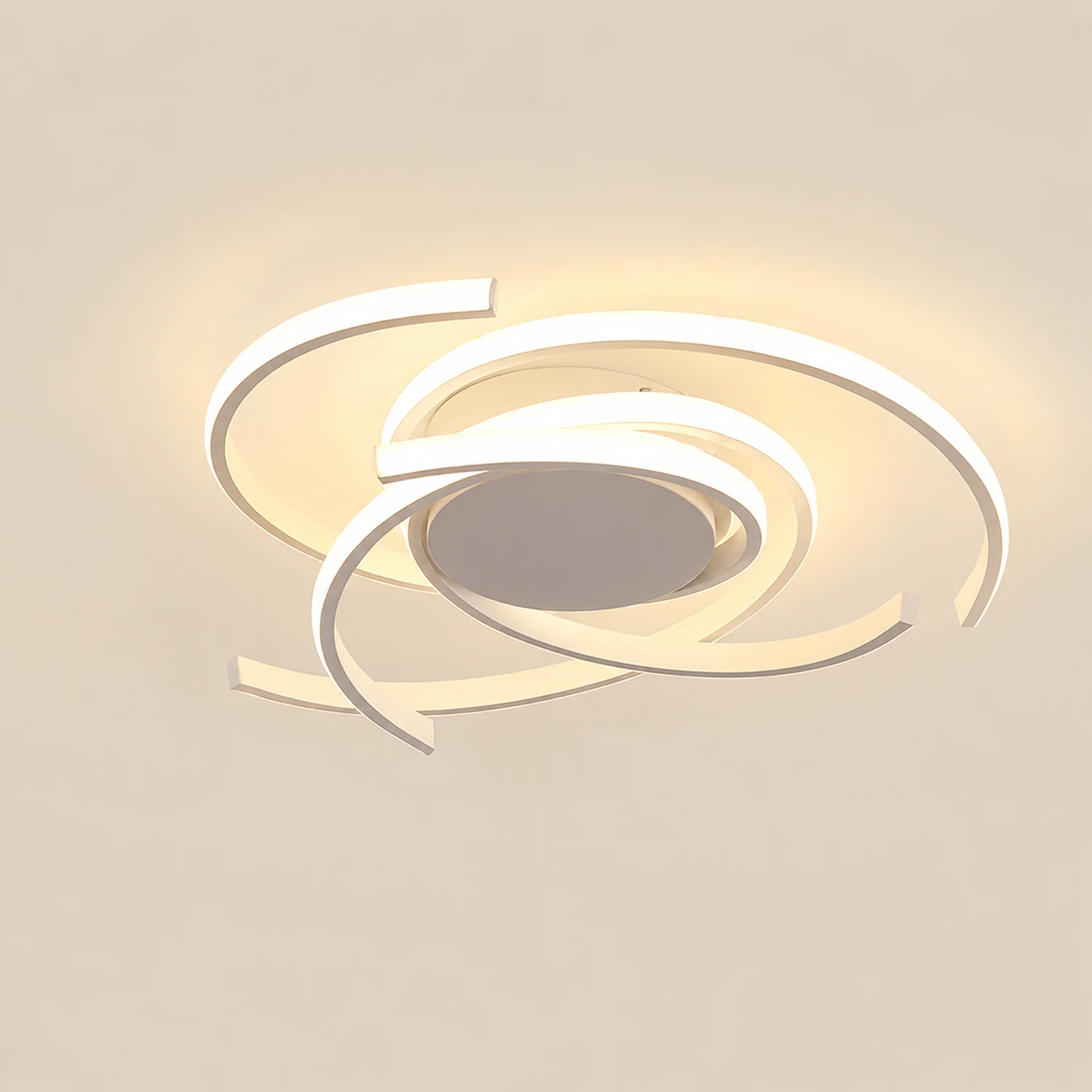 Lacey Moderne LED Deckenleuchte Dimmbar mit Fernbedienung - Lumpaz