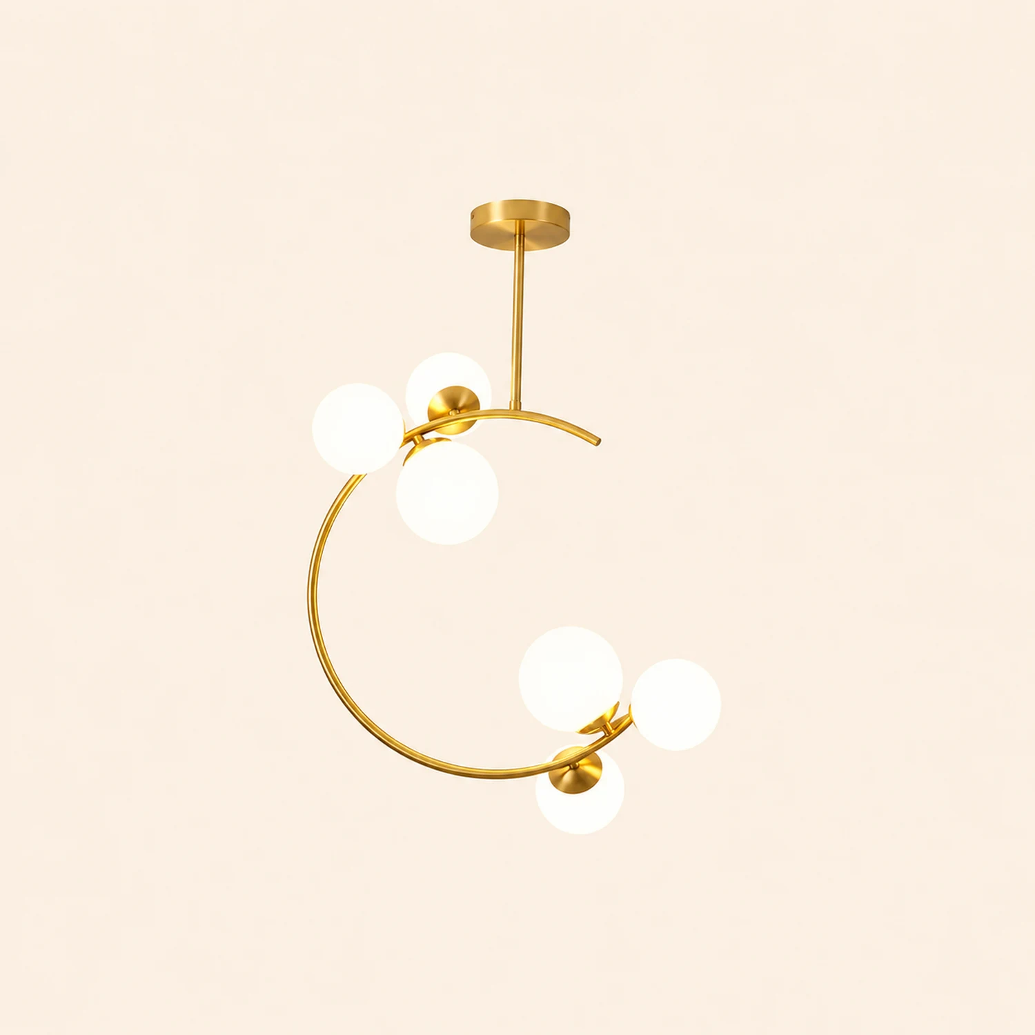 Glaskugel Deckenleuchte Goldene Lampen - Lumpaz