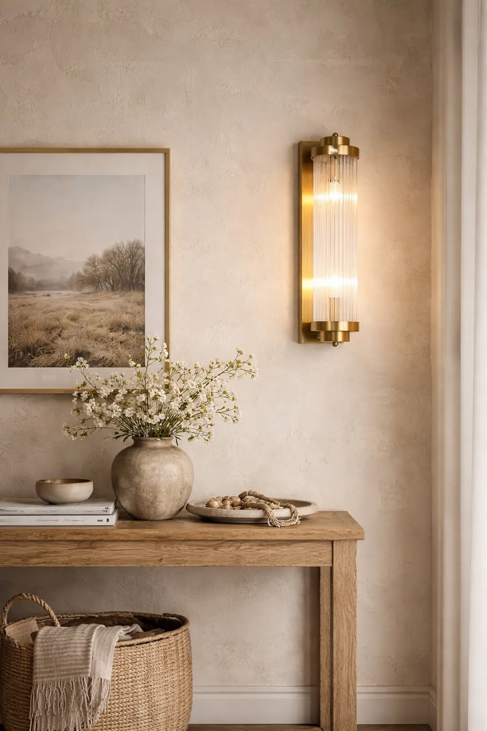 Crystal Pillar Metal Wall Lamp - Lumpaz
