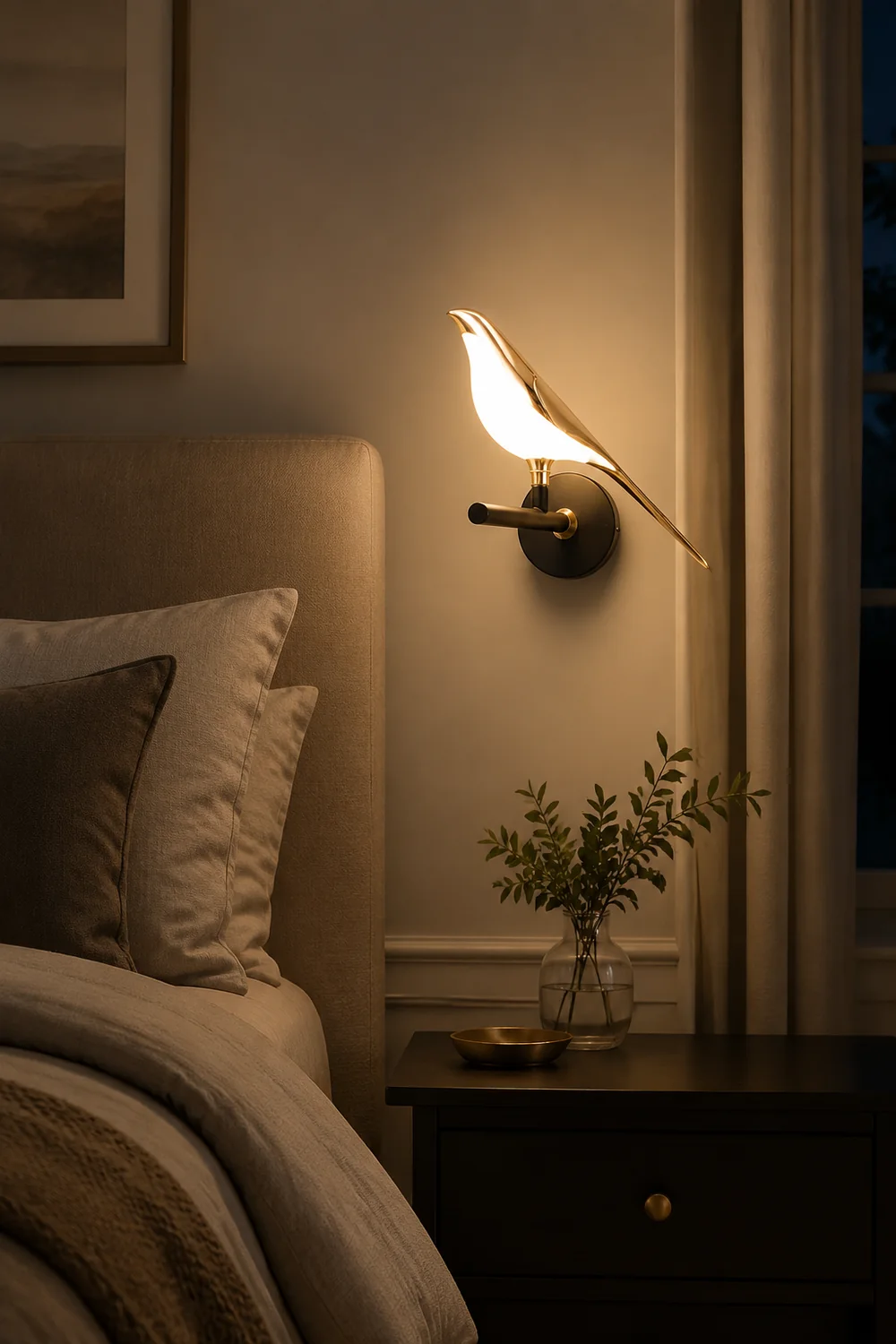 Modern Simple Art Design Bird Wall Lamp - Lumpaz