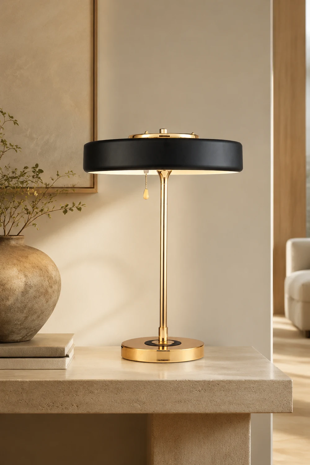 American Neoclassical Fashion Bert Frank Ranger Table Lamp - Lumpaz