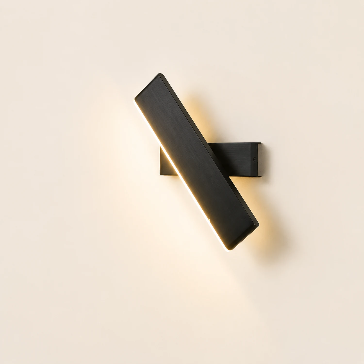 Minimalistische LED Wandleuchte aus Aluminium für Schlafzimmer - Lumpaz