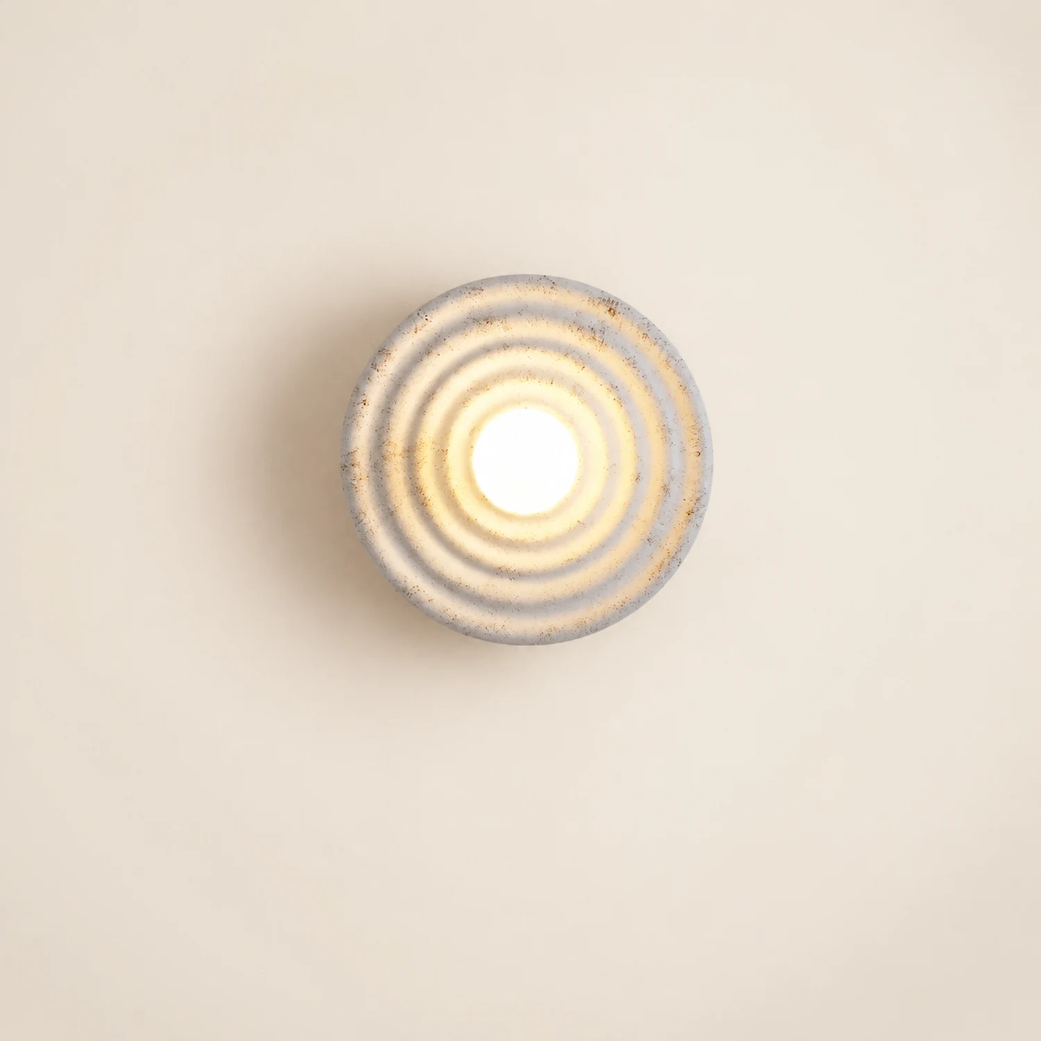 Wabi-sabi Round Circle Indoor Wall Lamp - Lumpaz