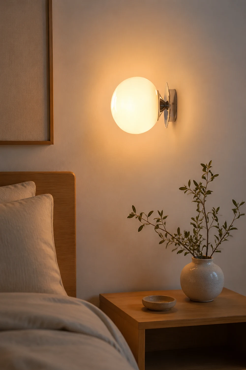 Vintage Glass Round Head Wall Sconce - Lumpaz