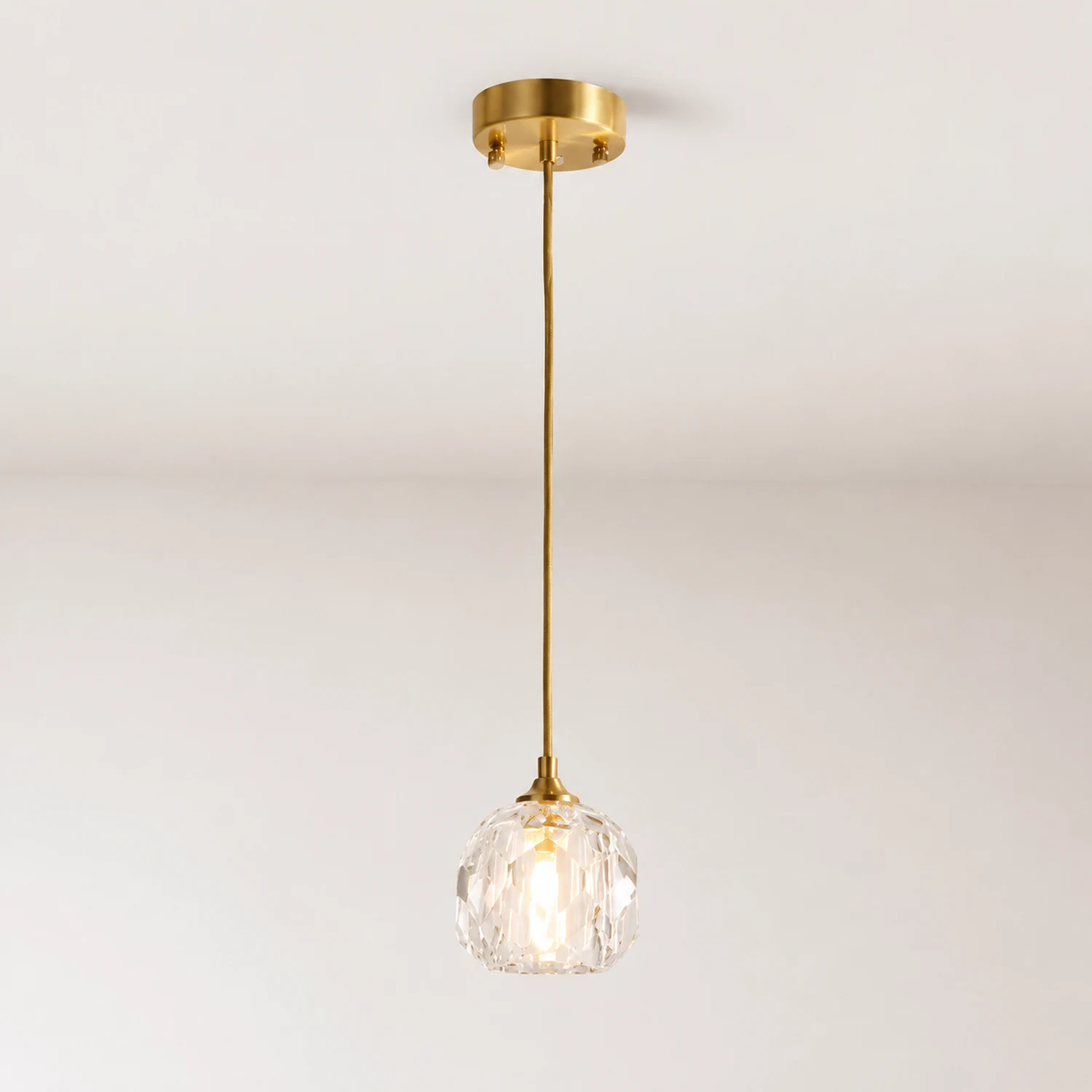 Moderne Pendelleuchte aus Metall für Schlafzimmer - Lumpaz