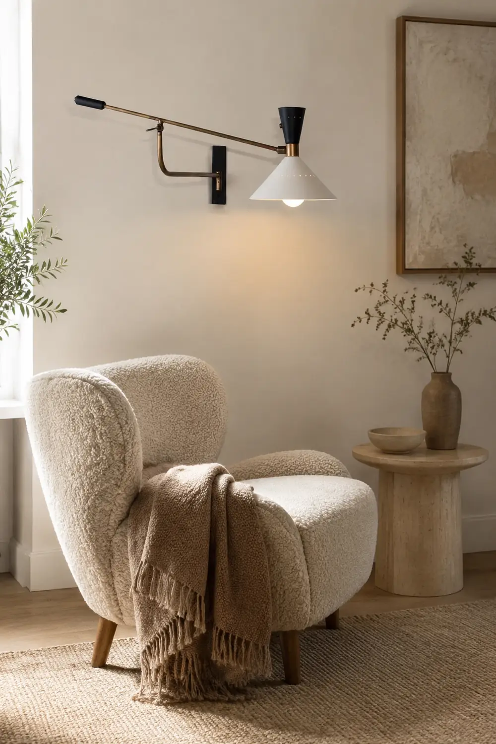 Modern Metal Cone Shade Wall Lamp - Lumpaz