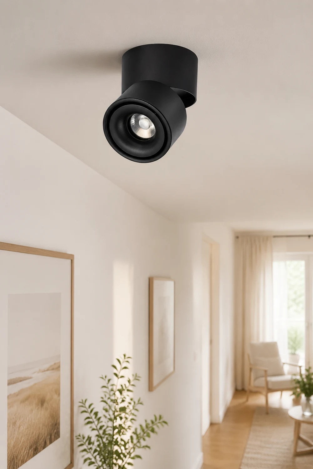 Novak LED Deckenstrahler Aufbau Downlight für Wohnzimmer & Korridor - Lumpaz