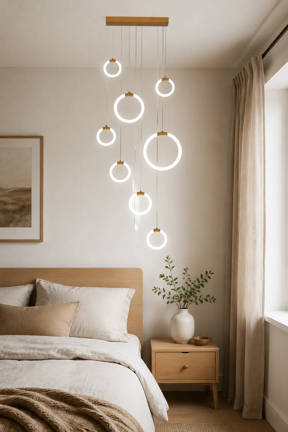 Moderne Kreative Kreis Pendelleuchte für Wohnzimmer, Esszimmer - Lumpaz