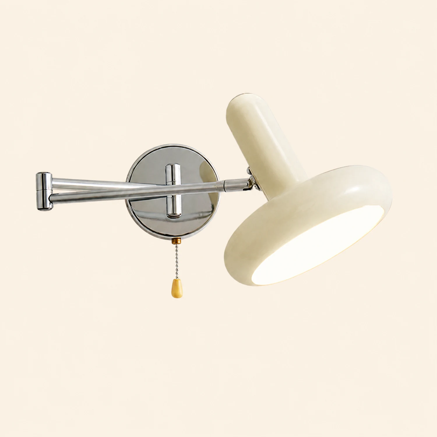 Retro Capsule White Swing Arm Wall Lamp - Lumpaz
