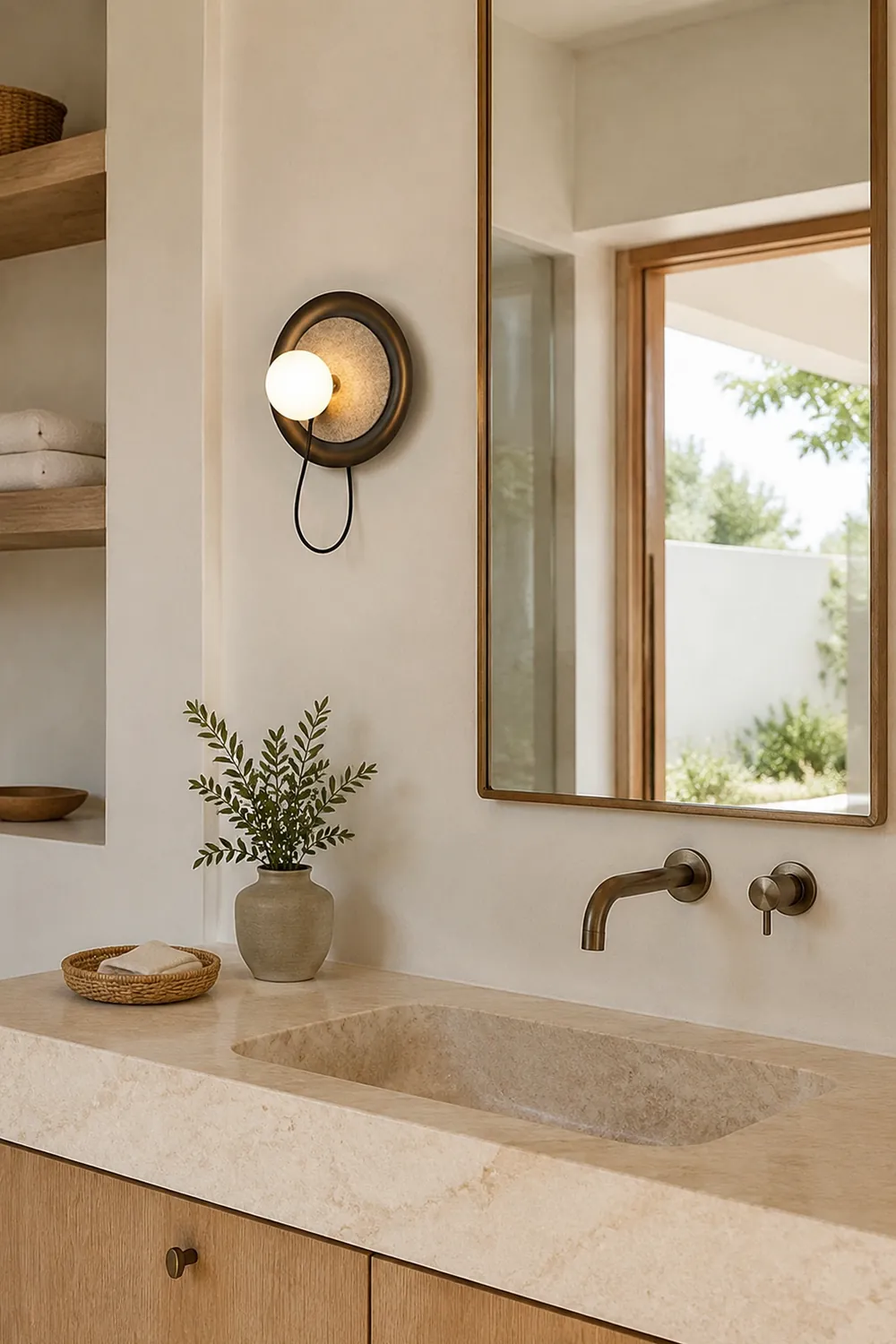 Modern Round Adjustable Wall Scones - Lumpaz
