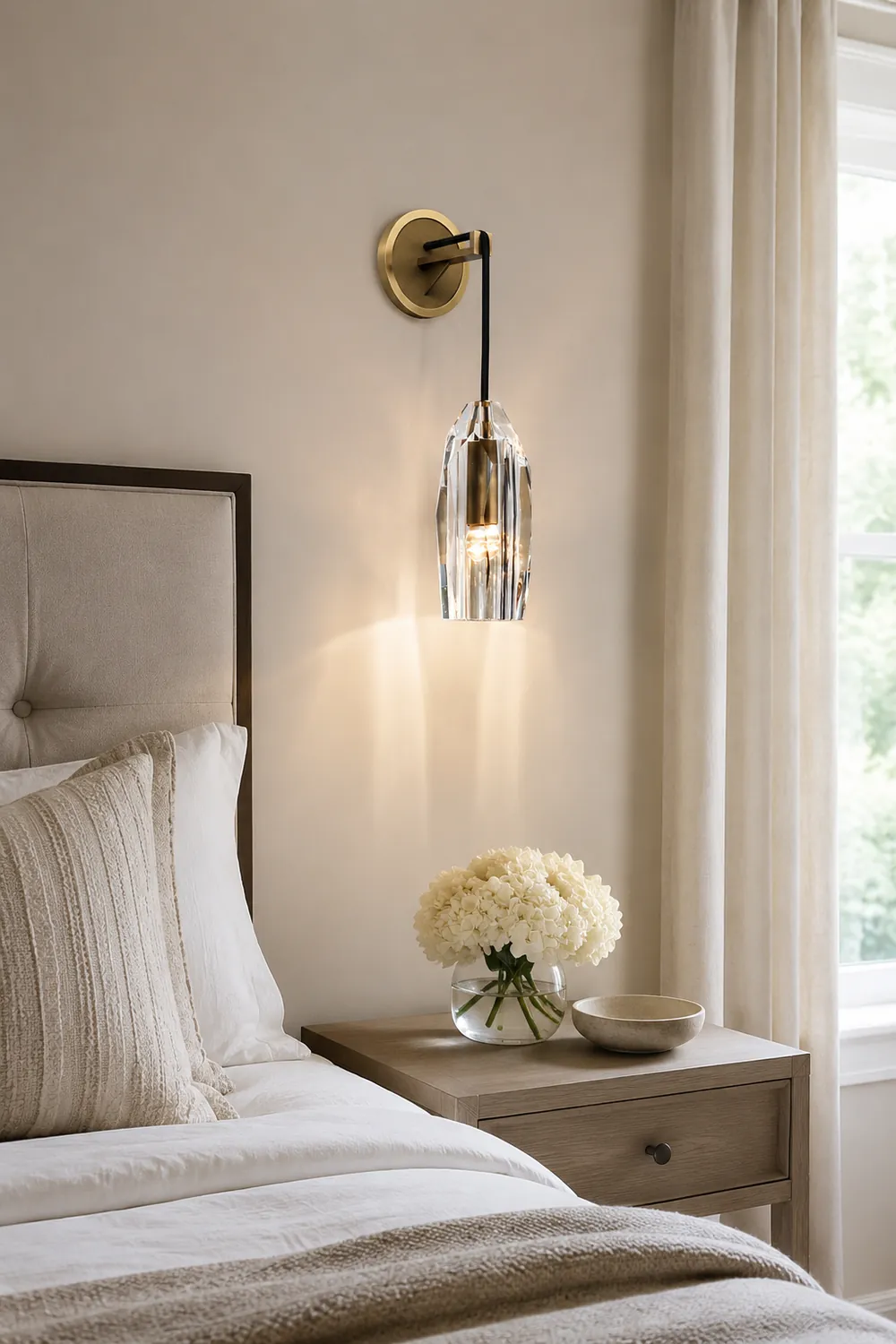 Modern Faceted Crystal Wall Lights - Lumpaz