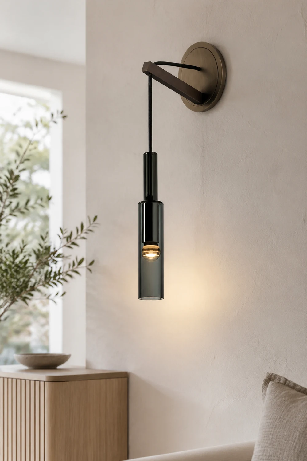 Nordic Creative Wine Bottle Wall Lamp For Living Room - Lumpaz