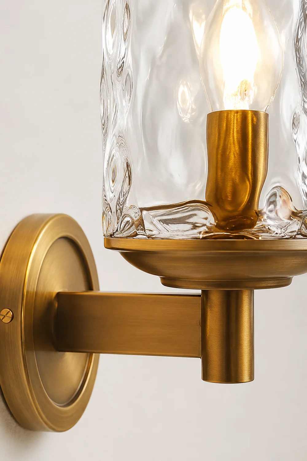 Vintage Iron Armed Wall Lamp - Lumpaz