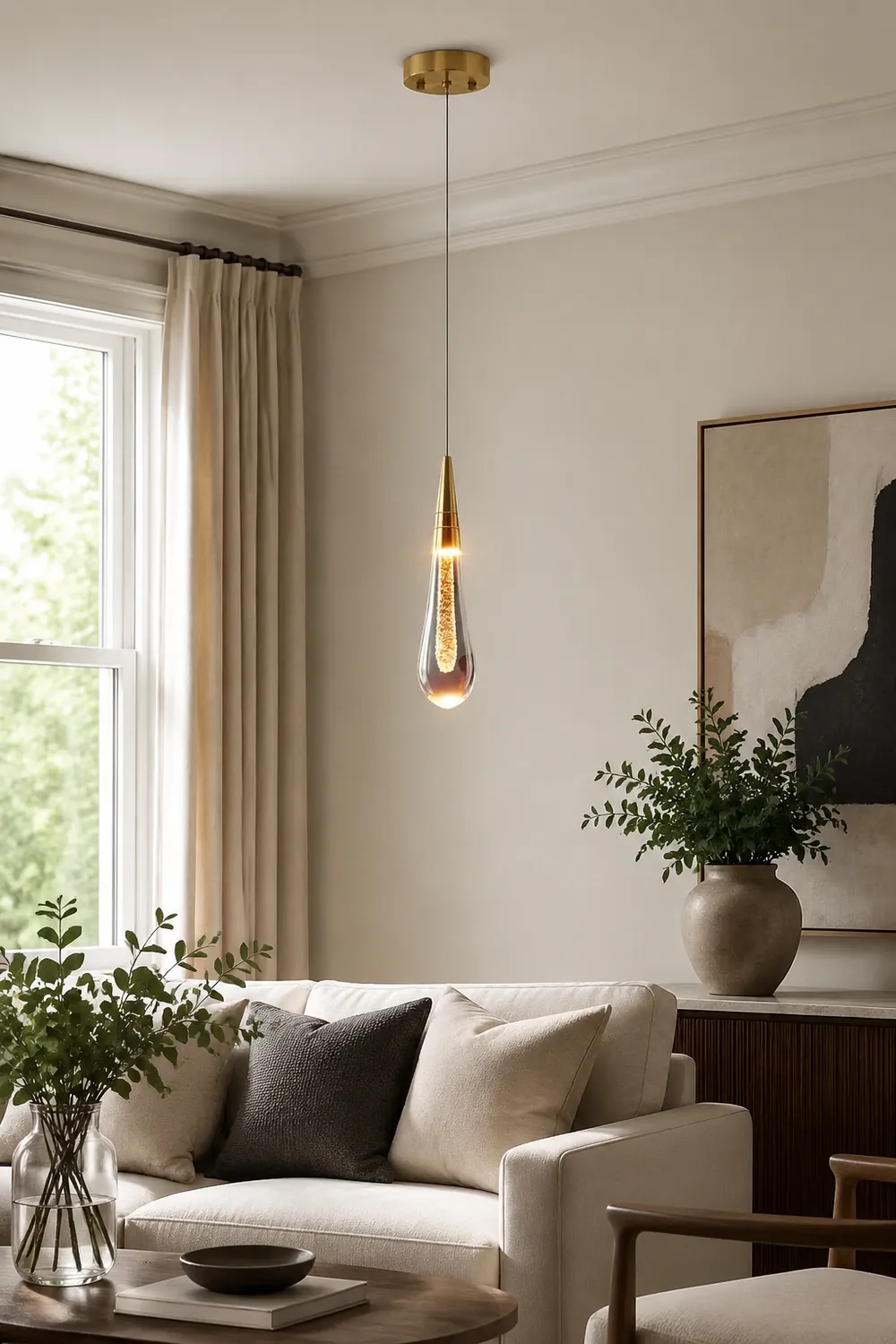 Kreative Kristalltropfen Pendelleuchte für Schlafzimmer, Esszimmer - Lumpaz