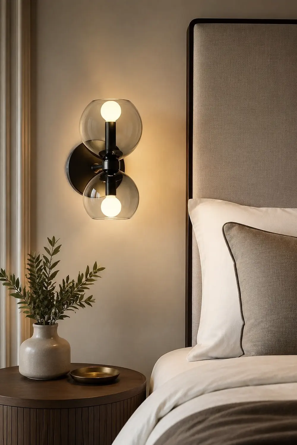 Creative Modern 2 Heads Glass Wall Lamp - Lumpaz