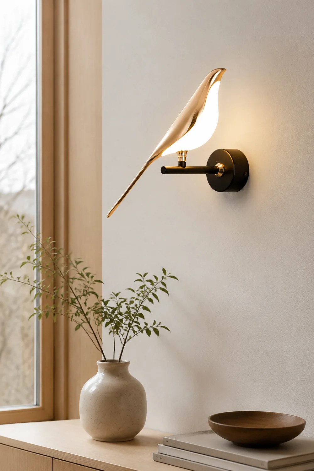 Modern Simple Art Design Bird Wall Lamp - Lumpaz