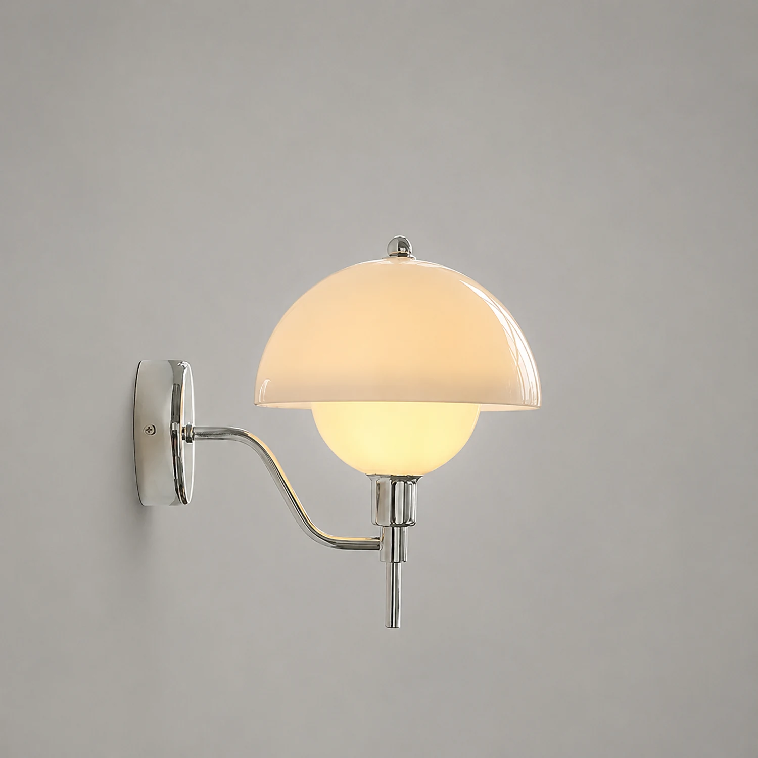 French Mushroom Glass Wall Lamp - Lumpaz