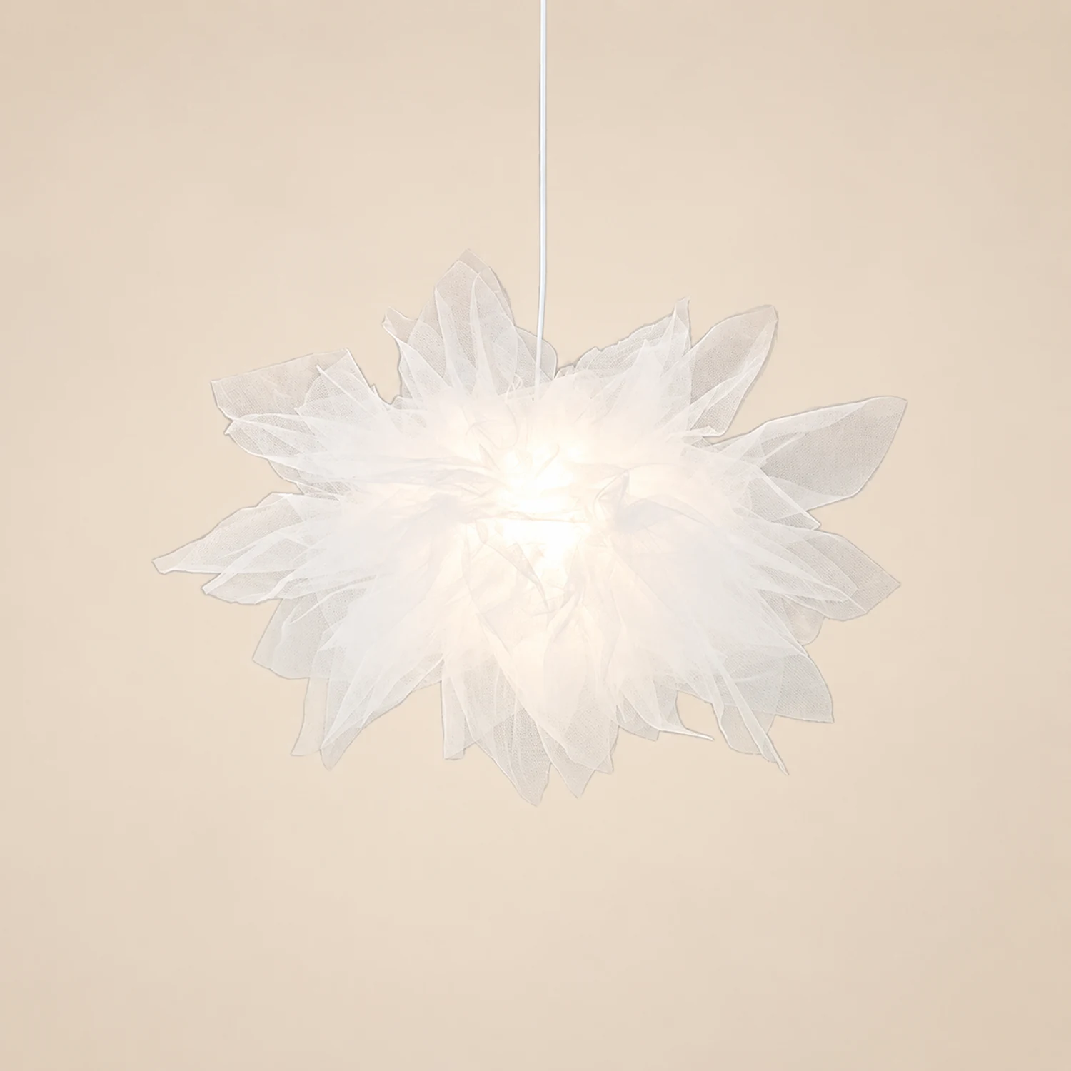 Nordische Mesh Blumenförmige Pendelleuchte aus Stoff für Esszimmer - Lumpaz