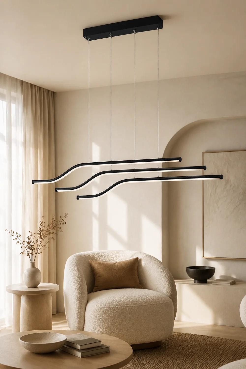 Pendelleuchte,Tri-Curved - Lumpaz