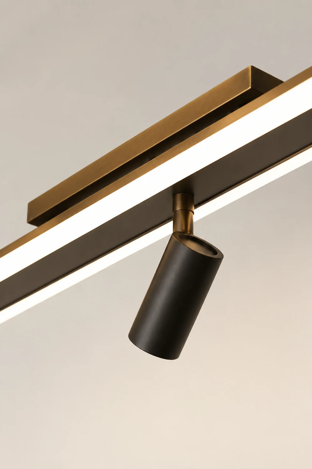 Haney Moderne LED Deckenleuchte mit Strahler für Korridor, Wohnzimmer - Lumpaz